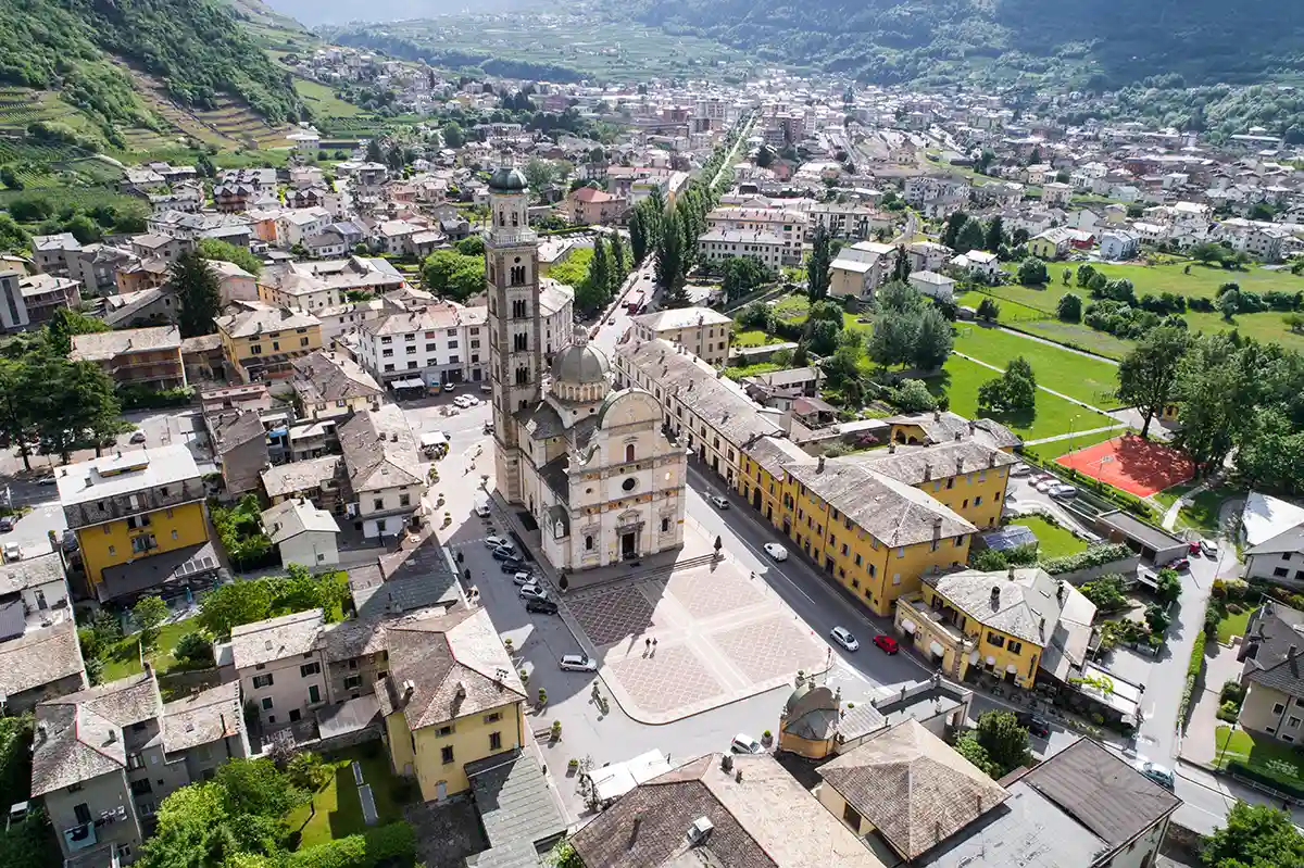 Sanctuary of Tirano in Valtellina, basilica of Madonna - Province of Sondrio